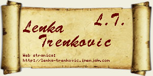 Lenka Trenković vizit kartica